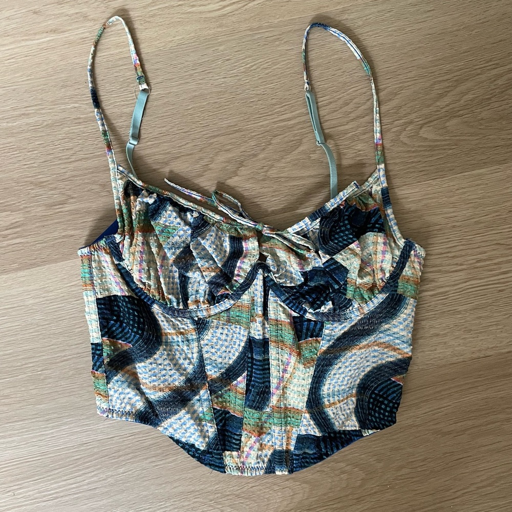 Urban Outfitters patch work corset top